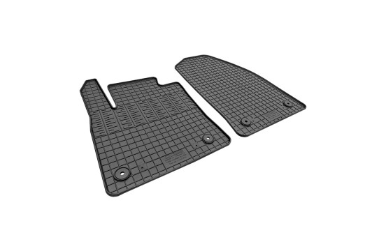 Tapis en caoutchouc adaptés au Ford Transit Courier 2023- (2 pièces avec points de fixation), Image 2