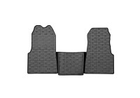 Tapis en caoutchouc adaptés au Maxus eDeliver 9 (ev-90) 2020- (3 pièces avec points de fixation)
