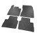 Tapis en caoutchouc adaptés au Nissan Qashqai III (J12) 2021- (4 pièces avec points de fixation)