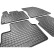 Tapis en caoutchouc adaptés au Nissan Qashqai III (J12) 2021- (4 pièces avec points de fixation), Vignette 4