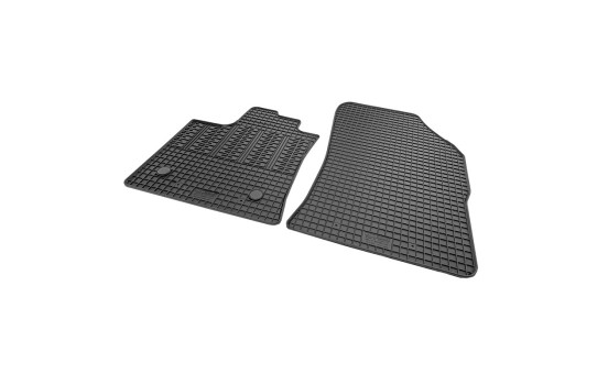Tapis en caoutchouc adaptés au Renault Express Cargo 2021- (2 pièces avec points de fixation), Image 2