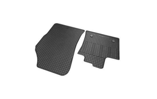 Tapis en caoutchouc adaptés au Renault Express Cargo 2021- (2 pièces avec points de fixation), Image 3
