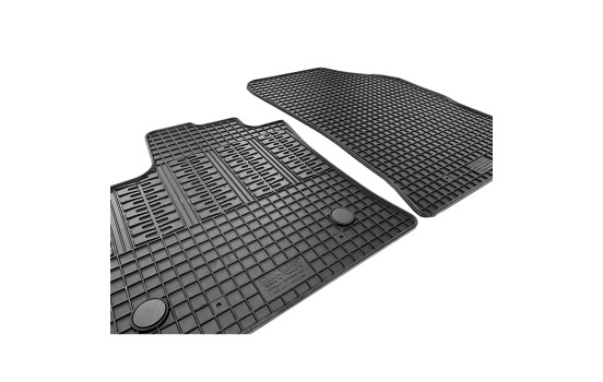 Tapis en caoutchouc adaptés au Renault Express Cargo 2021- (2 pièces avec points de fixation), Image 4