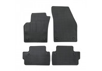 Tapis en caoutchouc adaptés aux Volvo C30 2006-2013 (lot de 4 avec points de fixation)
