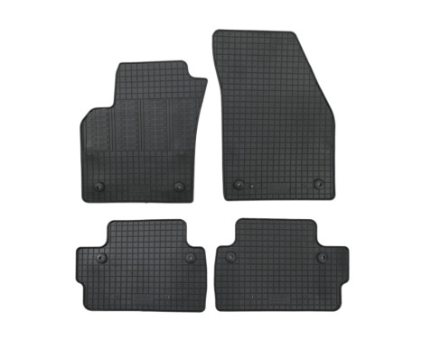 Tapis en caoutchouc adaptés aux Volvo C30 2006-2013 (lot de 4 avec points de fixation)