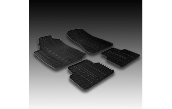 Tapis en caoutchouc adaptés pour Alfa Romeo Mito 3 portes 2008- (T-Design 4 pièces + clips de montage), Image 2