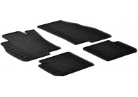 Tapis en caoutchouc adaptés pour Alfa Romeo Mito 3 portes 2008- (T-Design 4 pièces + clips de montage)