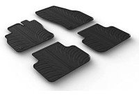 Tapis en caoutchouc adaptés pour Audi Q3 2019- (T design 4 pièces + clips de montage)