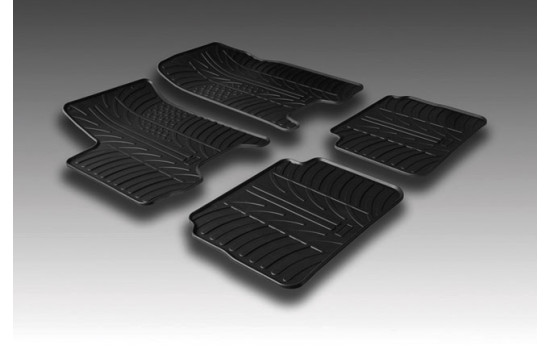 Tapis en caoutchouc adaptés pour Chevrolet Aveo 2006-2011 (T-Design 4 pièces), Image 2