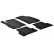 Tapis en caoutchouc adaptés pour Chevrolet Aveo 2011- (T-Design 4 pièces + clips de montage)
