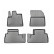 Tapis en caoutchouc adaptés pour Citroen (e-)Berlingo / Combo E / (e-)Rifter / Proace City 2018+