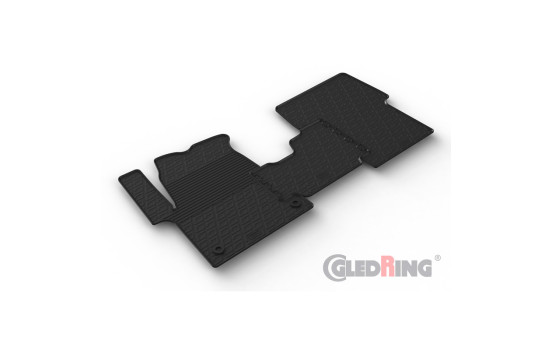 Tapis en caoutchouc adaptés pour Citroën, Fiat, Opel, Peugeot, Toyota - 3 pièces + clips de montage