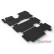 Tapis en caoutchouc adaptés pour Citroën, Fiat, Opel, Peugeot, Toyota - 3 pièces + clips de montage, Vignette 2
