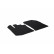 Tapis en caoutchouc adaptés pour Dacia Dokker Furgon 2013- (T-Design 2 pièces + clips de fixation)
