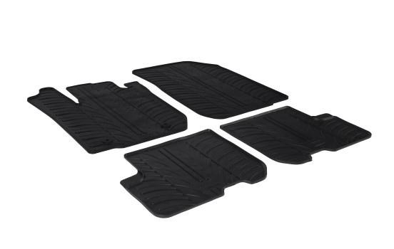 Tapis en caoutchouc adaptés pour Dacia Sandero 2012- (T-Design 4 pièces)