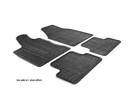 Tapis en caoutchouc adaptés pour Fiat Panda 2014- (T-Design 4 pièces + clips de montage), Image 2