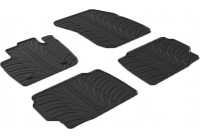 Tapis en caoutchouc adaptés pour Ford Mondeo 2015- (T-Design 4 pièces + clips de montage)