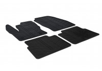 Tapis en caoutchouc adaptés pour Ford Tourneo Connect Passager 2014 (profil en T 4 pièces + clips de montage)