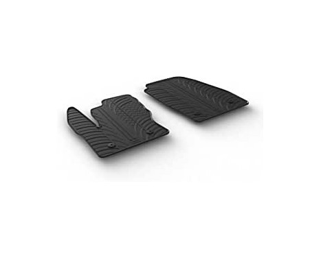 Tapis en caoutchouc adaptés pour Ford Transit Connect Furgon 2016- (2 pièces)