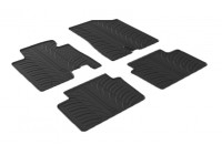 Tapis en caoutchouc adaptés pour Hyundai i30 / Kia Cee'd 9/2015- (T-Design 4 pièces)
