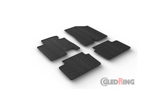 Tapis en caoutchouc adaptés pour Hyundai i30 / Kia Cee'd 9/2015- (T-Design 4 pièces), Image 2