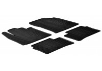 Tapis en caoutchouc adaptés pour Kia Picanto 2011- (T-Design 4 pièces + clips de montage)