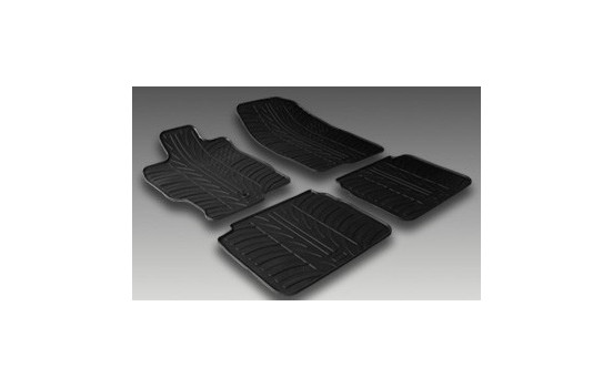 Tapis en caoutchouc adaptés pour Mazda 5 2010- (T-Design 4 pièces + clips de montage), Image 2