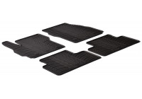 Tapis en caoutchouc adaptés pour Mazda 5 2010- (T-Design 4 pièces + clips de montage)