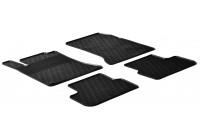Tapis en caoutchouc adaptés pour Mercedes Classe B W246 2011- (T-Design 4 pièces + clips de montage)
