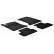 Tapis en caoutchouc adaptés pour Mercedes Classe B W246 2011- (T-Design 4 pièces + clips de montage)