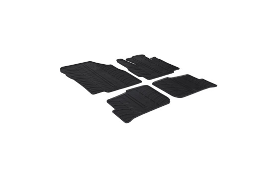 Tapis en caoutchouc adaptés pour Mitsubishi Space Star 2014- (T-Design 4 pièces + clips de montage), Image 2