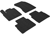 Tapis en caoutchouc adaptés pour Nissan X-Trail 2021- (T-Design 4 pièces + clips de montage)