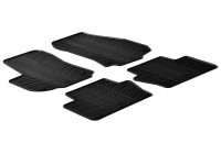 Tapis en caoutchouc adaptés pour Opel Zafira B de 2005 à 2011 (T-Design 4 pièces + clips de fixation)