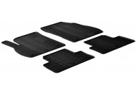 Tapis en caoutchouc adaptés pour Opel Zafira C 2011- (T-Design 4 pièces + clips de montage)