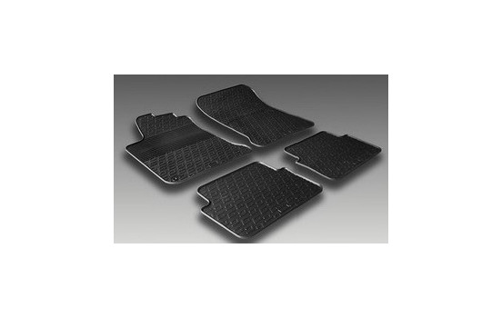 Tapis en caoutchouc adaptés pour Renault Fluence 2011- (T-Design 4 pièces + clips de fixation), Image 2