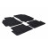 Tapis en caoutchouc adaptés pour Renault Fluence 2011- (T-Design 4 pièces + clips de fixation)