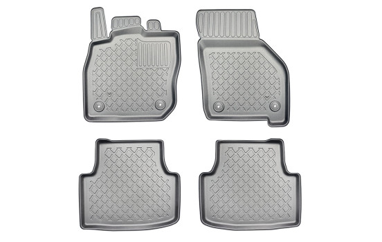 Tapis en caoutchouc adaptés pour Seat Leon mHEV / Leon Sportstourer mHEV / VW Golf VIII Variant mHEV 2020+