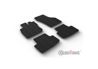 Tapis en caoutchouc adaptés pour Skoda Octavia IV e-Tec Sedan/Kombi 2020- (profil en T en 4 parties + clips de montage