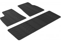 Tapis en caoutchouc adaptés pour Tesla Model S 2014- (T-Design 5 pièces)