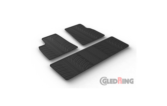 Tapis en caoutchouc adaptés pour Tesla Model S 2014- (T-Design 5 pièces), Image 2