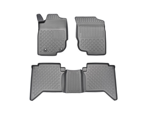 Tapis en caoutchouc adaptés pour Toyota Hilux Double Cab 2006-2016