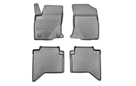 Tapis en caoutchouc adaptés pour Toyota Hilux VIII Double Cab 2016+ (incl. Facelift)