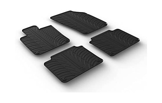 Tapis en caoutchouc adaptés pour Volvo S90/V90 2016- (profil en T 4 pièces)