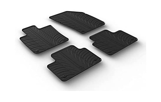 Tapis en caoutchouc adaptés pour Volvo V60 II 2018- (4 pièces)