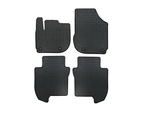 Tapis en caoutchouc compatibles avec Honda Jazz V 2020- Crosstar inclus (lot de 4 avec points de fixation)