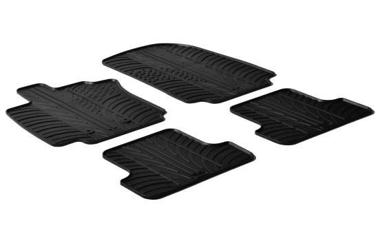Tapis en caoutchouc pour Audi A1 2018+ (T-Design 4 pièces)