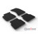 Tapis en caoutchouc pour Audi A8 (4H) 2010-2017 (profil en T en 4 parties + clips de fixation)