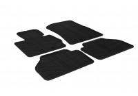 Tapis en caoutchouc pour BMW X4 F26 2014- (T-Design 4 pièces + clips de montage)