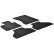 Tapis en caoutchouc pour BMW X5 2006-2012 (T-Design 4 pièces + clips de montage)