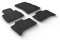 Tapis en caoutchouc pour BMW X5 E53 1999-2006 (T-Design 4 pièces + clips de montage)